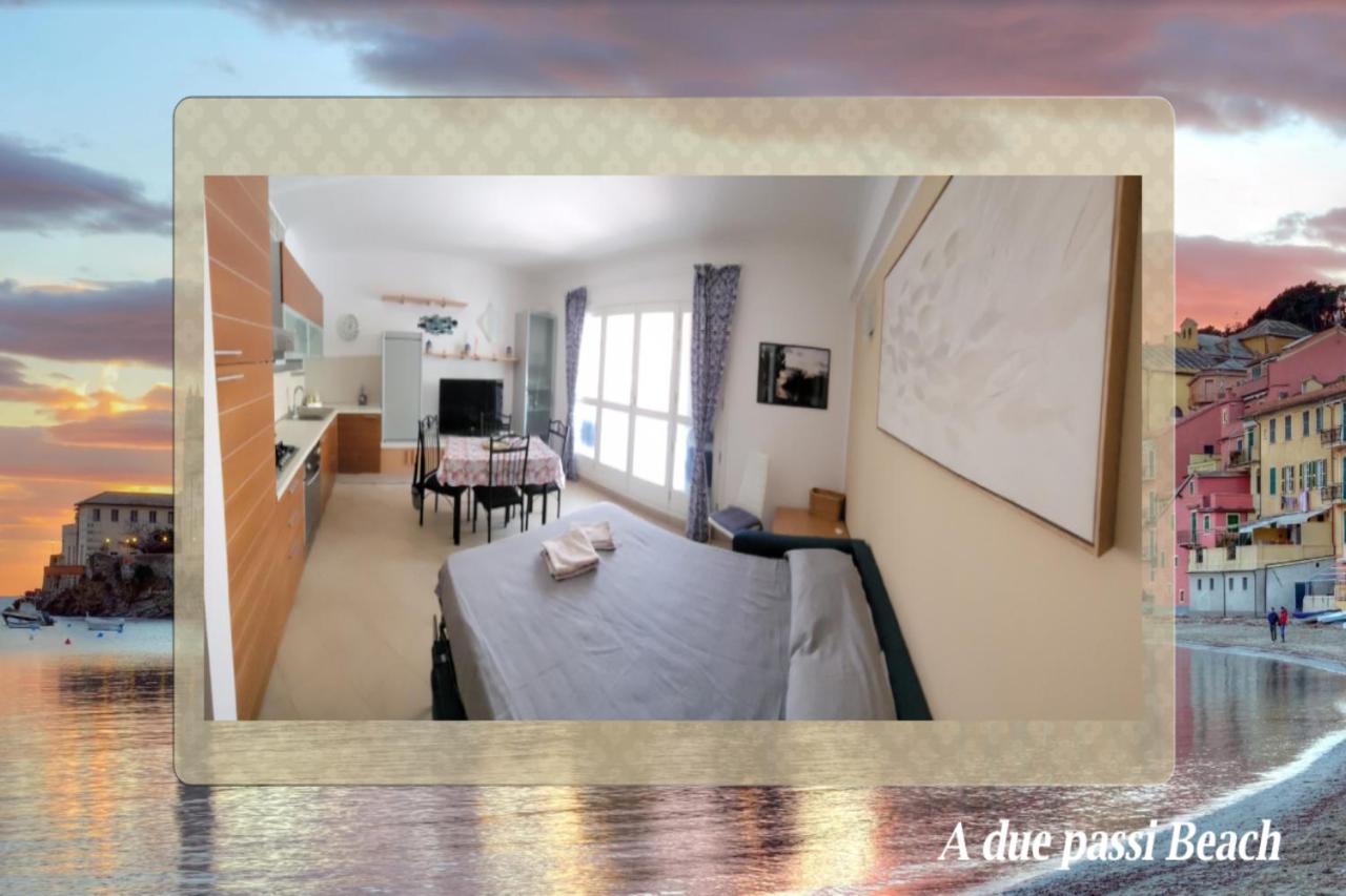 A Due Passi Beach Apartment Sestri Levante Luaran gambar